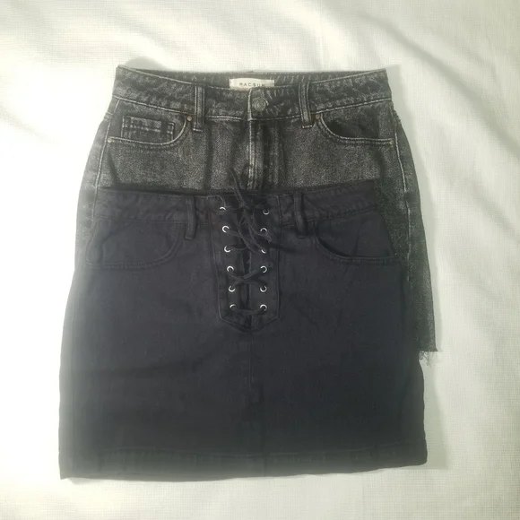 2 PacSun Denim Skirts - Picture 1 of 6